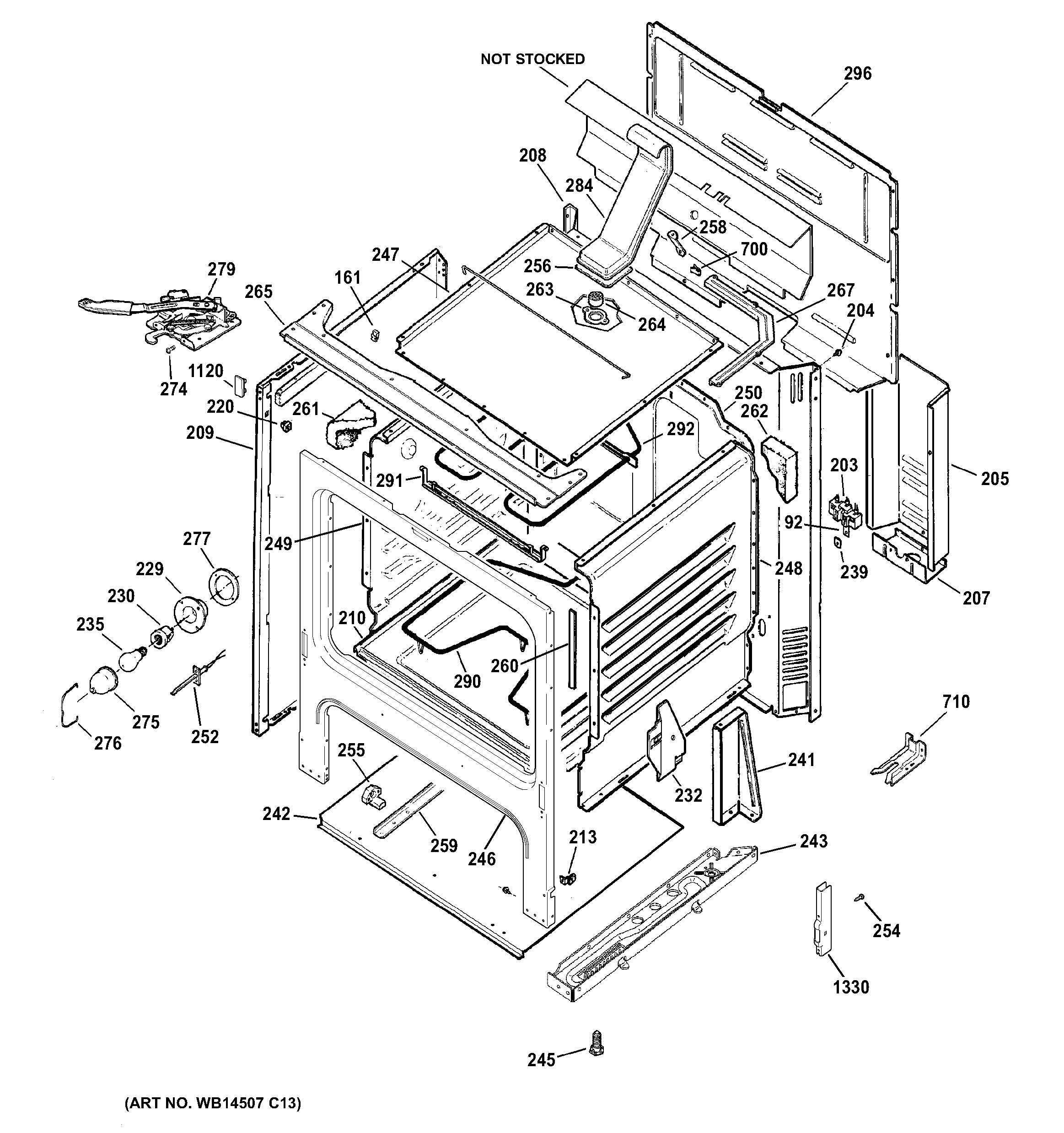 Hotpoint RB787DP3BB body parts diagram