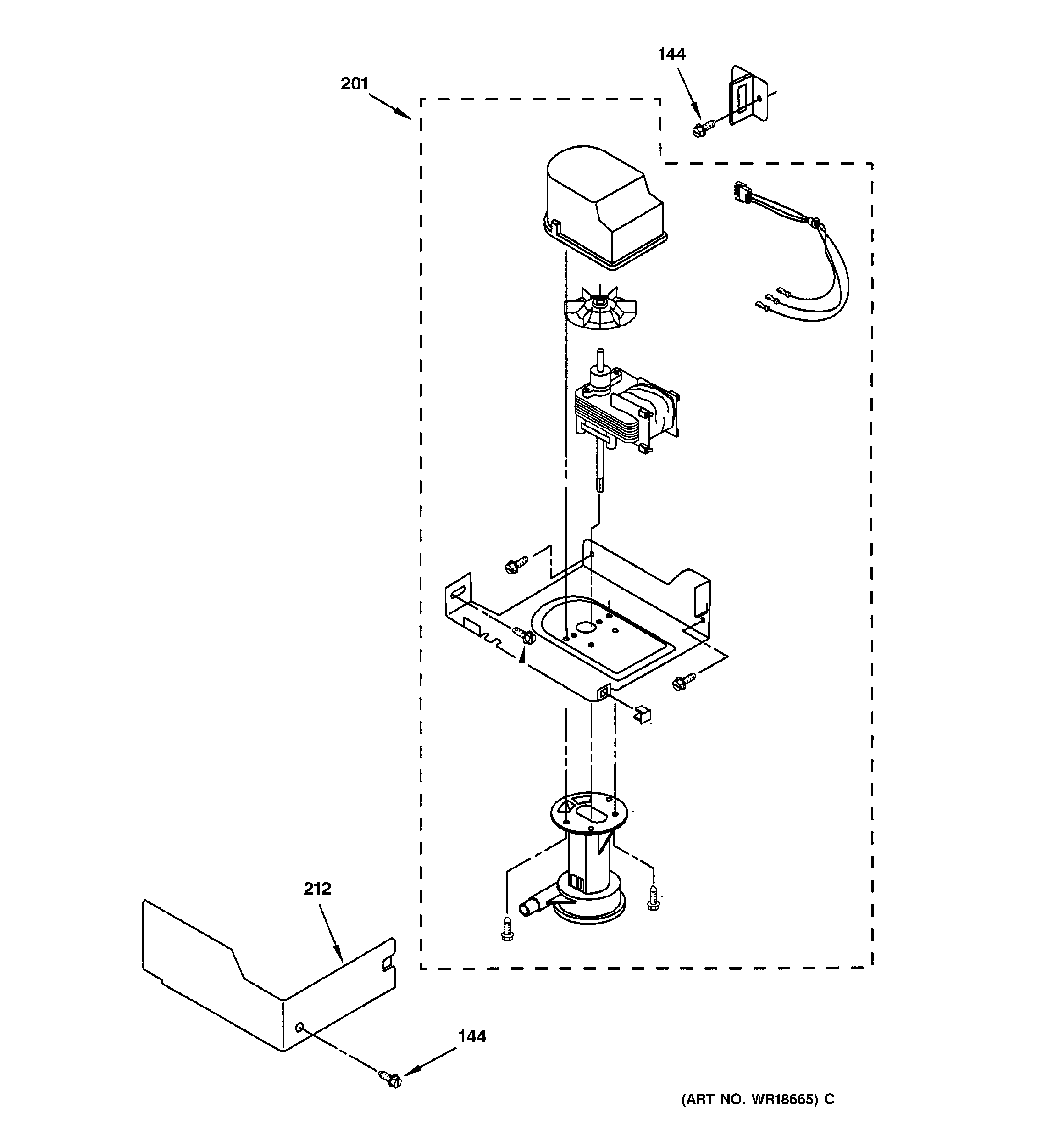 GE ZDIS15CSSN pump parts diagram