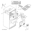 GE GTH18KBXBRBB freezer section diagram
