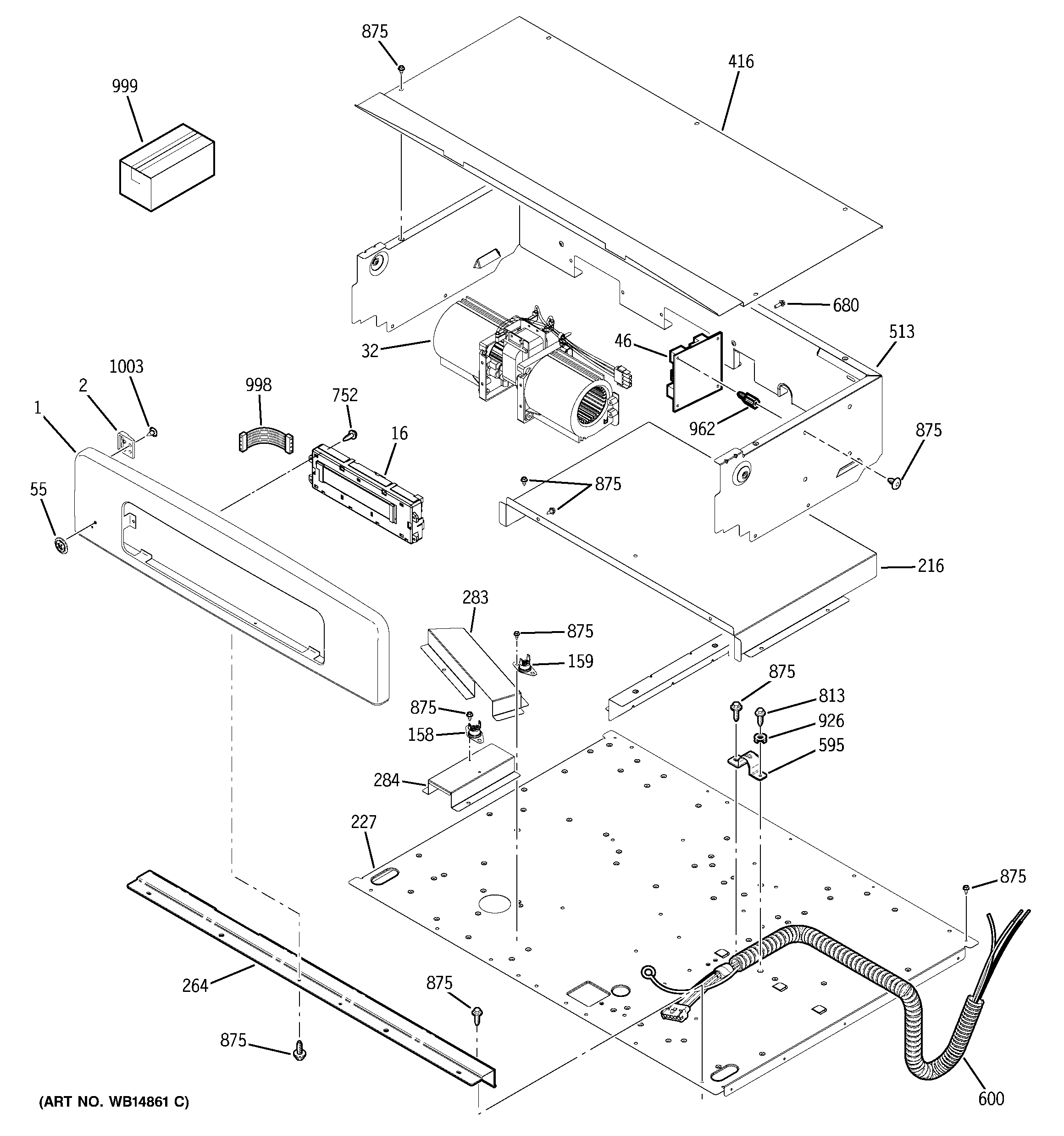 GE JTP75DP3WW control panel diagram
