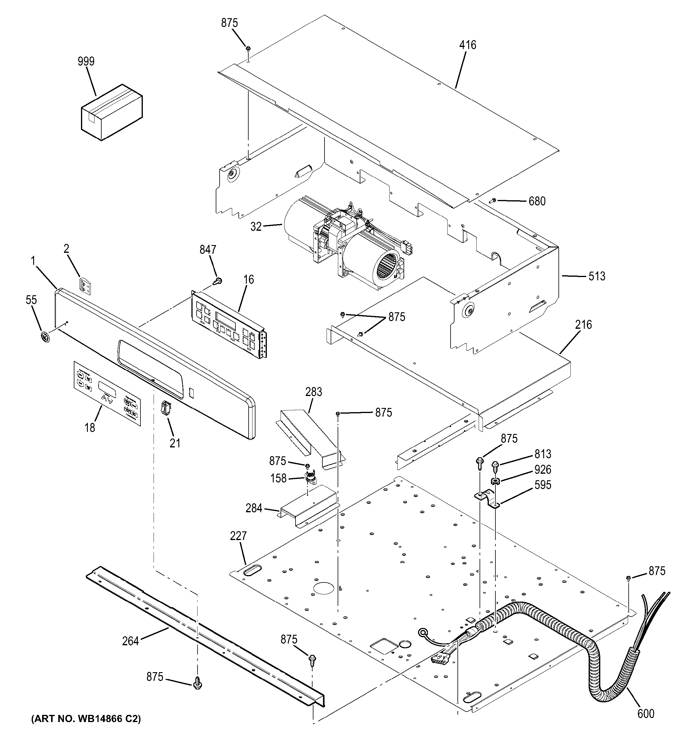 GE JTS10DP2BB control panel diagram