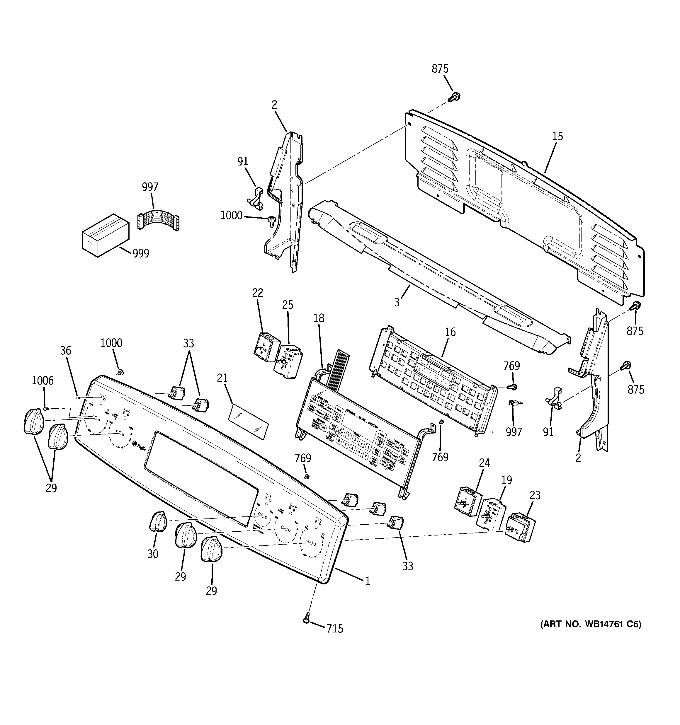 GE PB915ST1SS control panel diagram