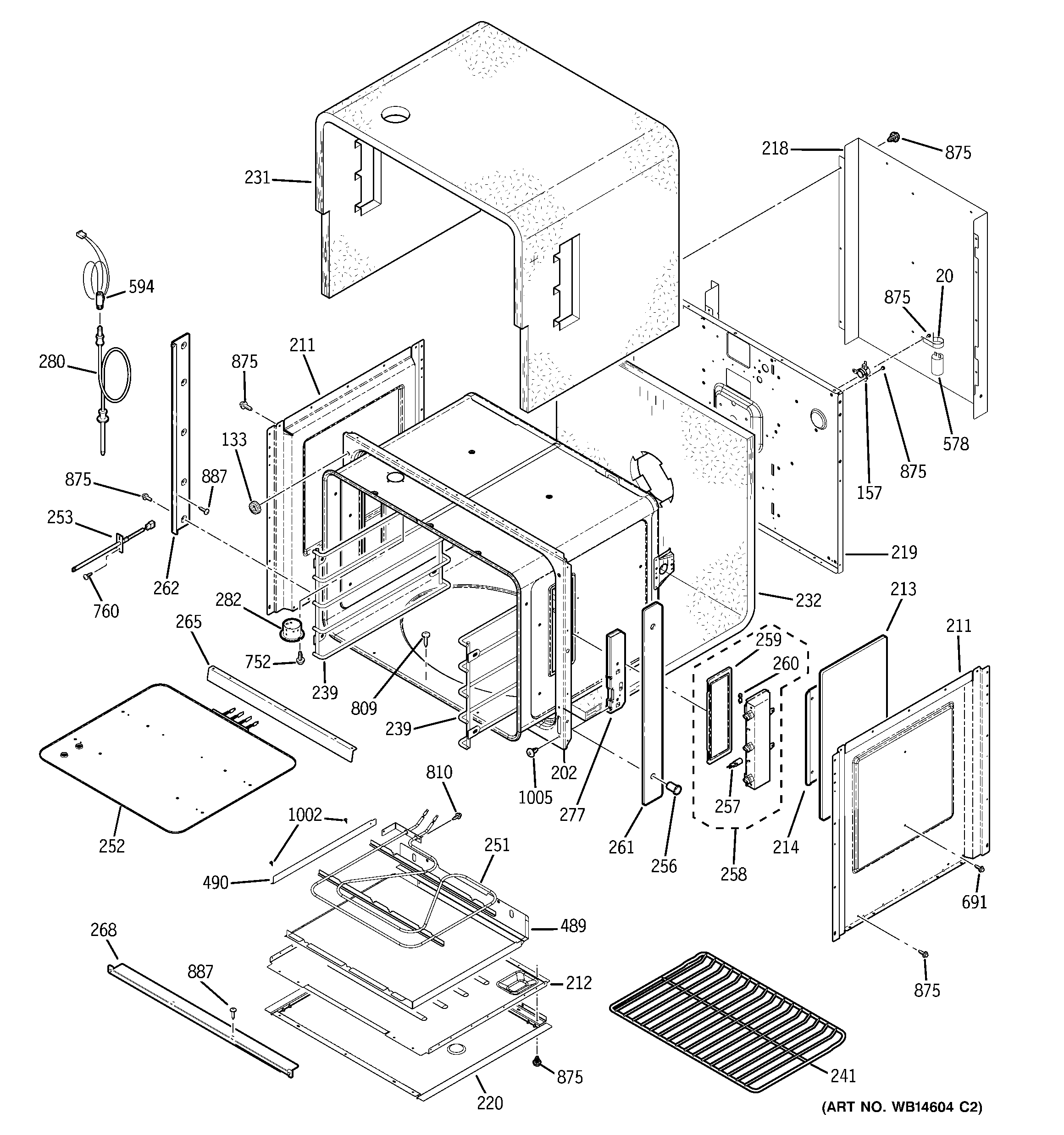 GE ZET2SM3SS lower oven diagram