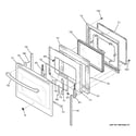 GE JB750EF2ES door diagram