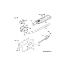GE DISR333FGDWW gas valve & burner assembly diagram