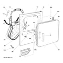 GE DNCD450EGAWC front panel & door diagram