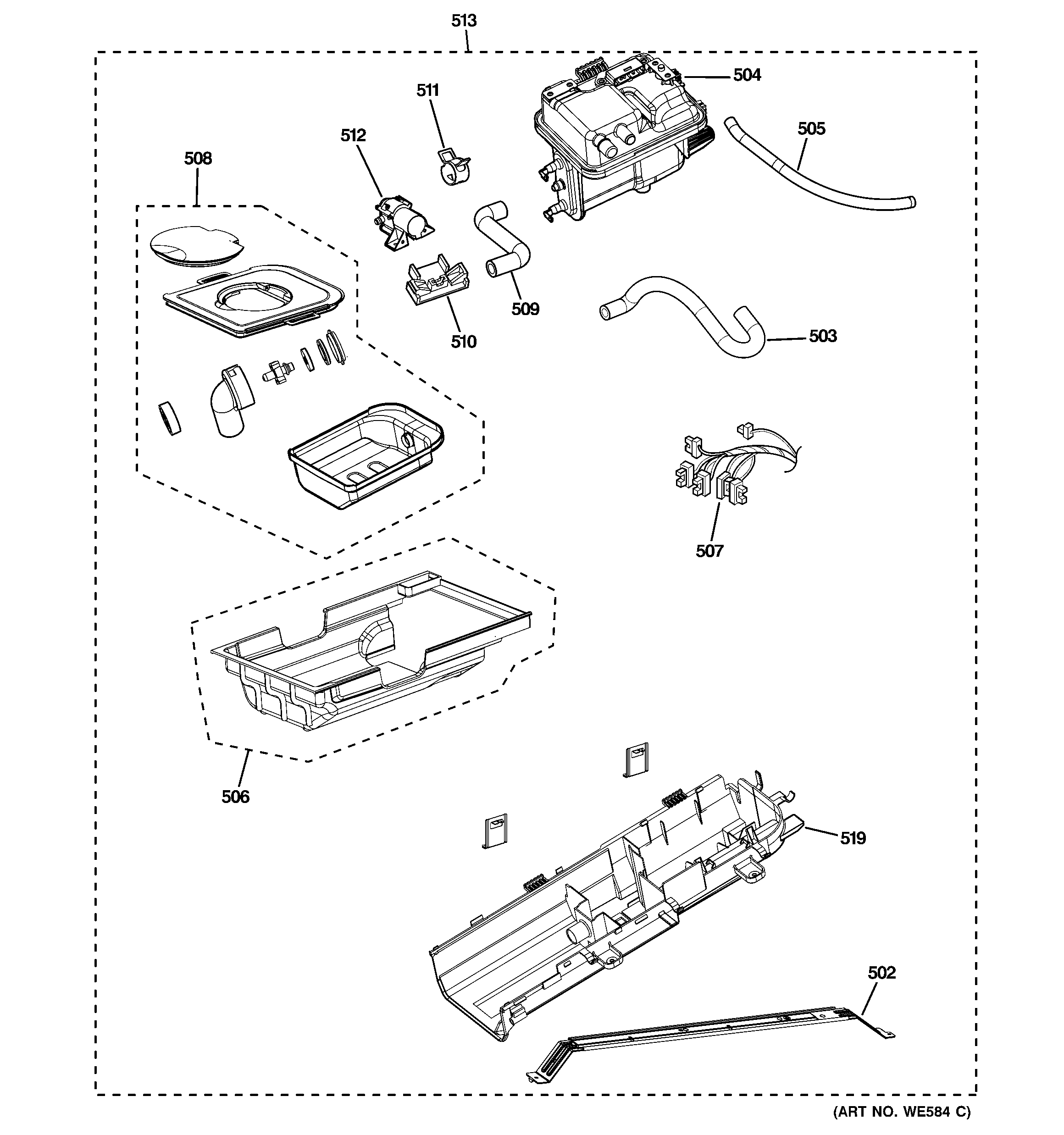 GE PTDS855GM0MS steam generator diagram