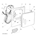 GE DIST333JTMWW front panel & door diagram