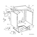 GE DCCB330GJ3WC cabinet & top panel diagram