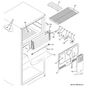 GE GTS15CTHBRWW freezer section diagram
