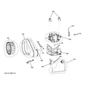GE GHDS835ED0MC blower & motor diagram