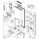 GE CYE23TSDESS dispenser door diagram