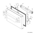 GE CYE23TSDESS freezer door diagram