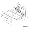 GE JCK5000DF2BB door diagram