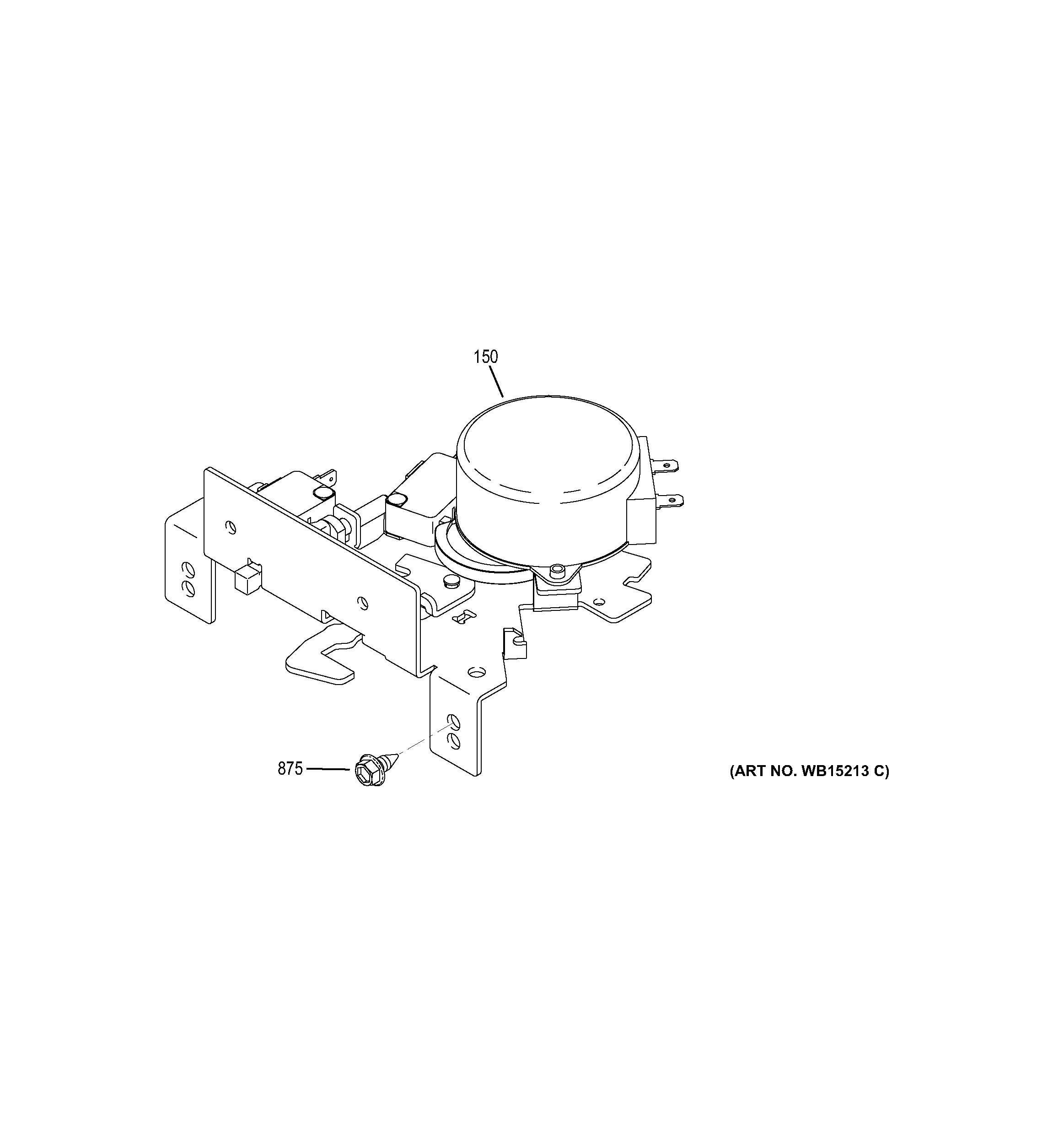 GE JK5000DF3WW door lock diagram