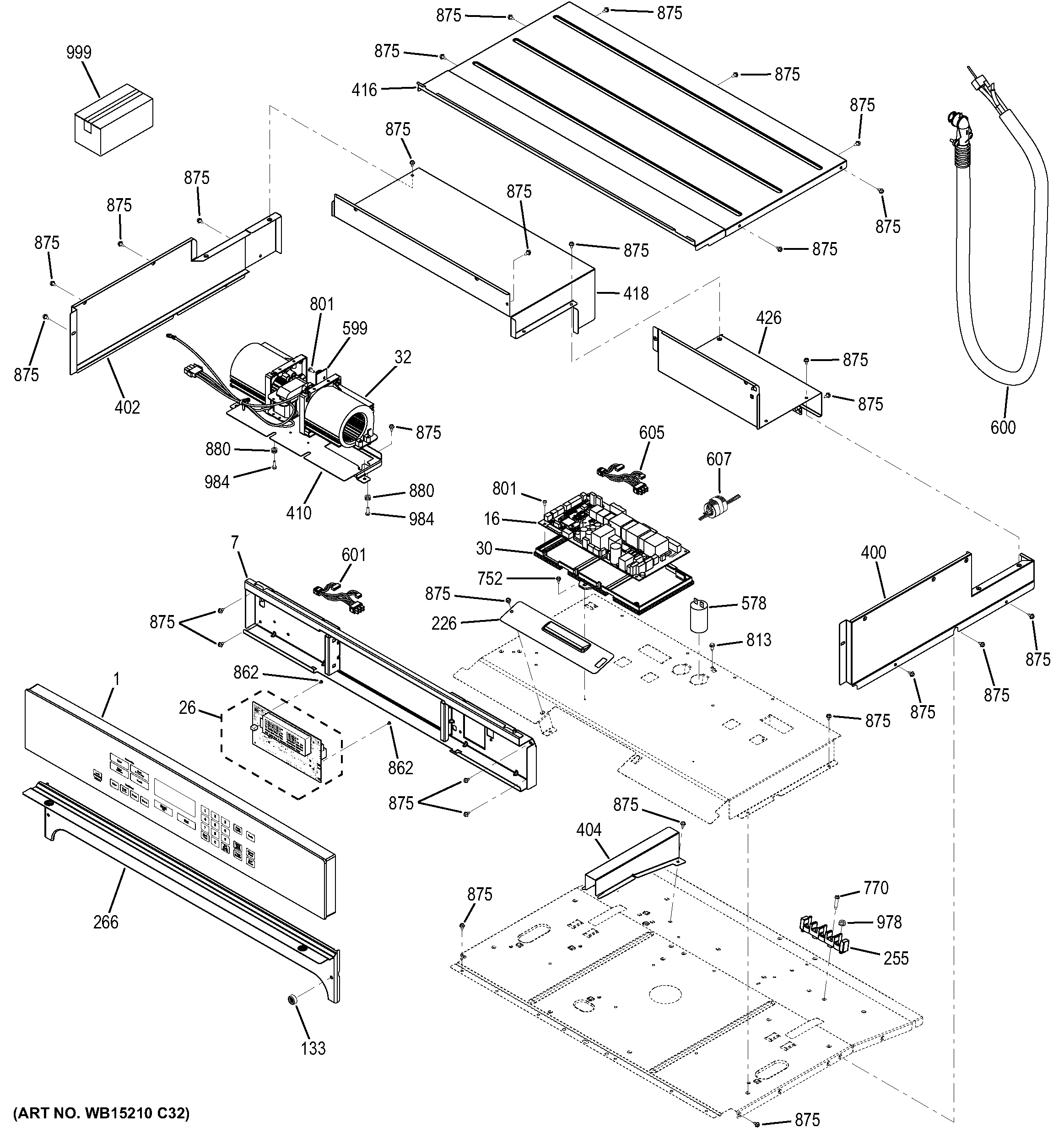 GE PT7050SF2SS control panel diagram