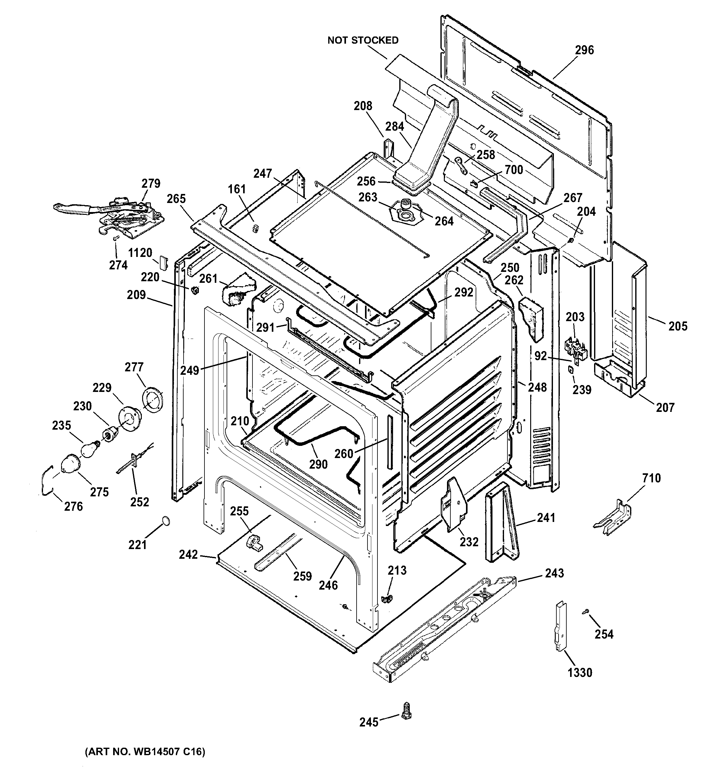 Hotpoint RB780RH1SS body parts diagram