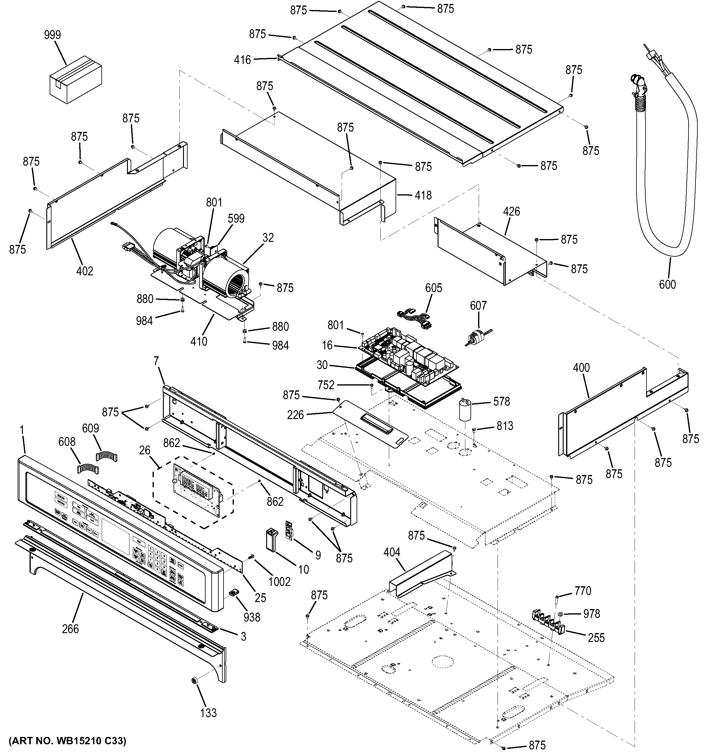 GE PT9050SF2SS control panel diagram