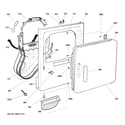 GE GTDN550GD1WW front panel & door diagram