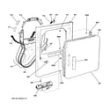 GE GTDP180GD0WW front panel & door diagram