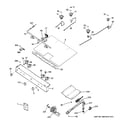 Hotpoint RGB526DEH2BB gas & burner parts diagram