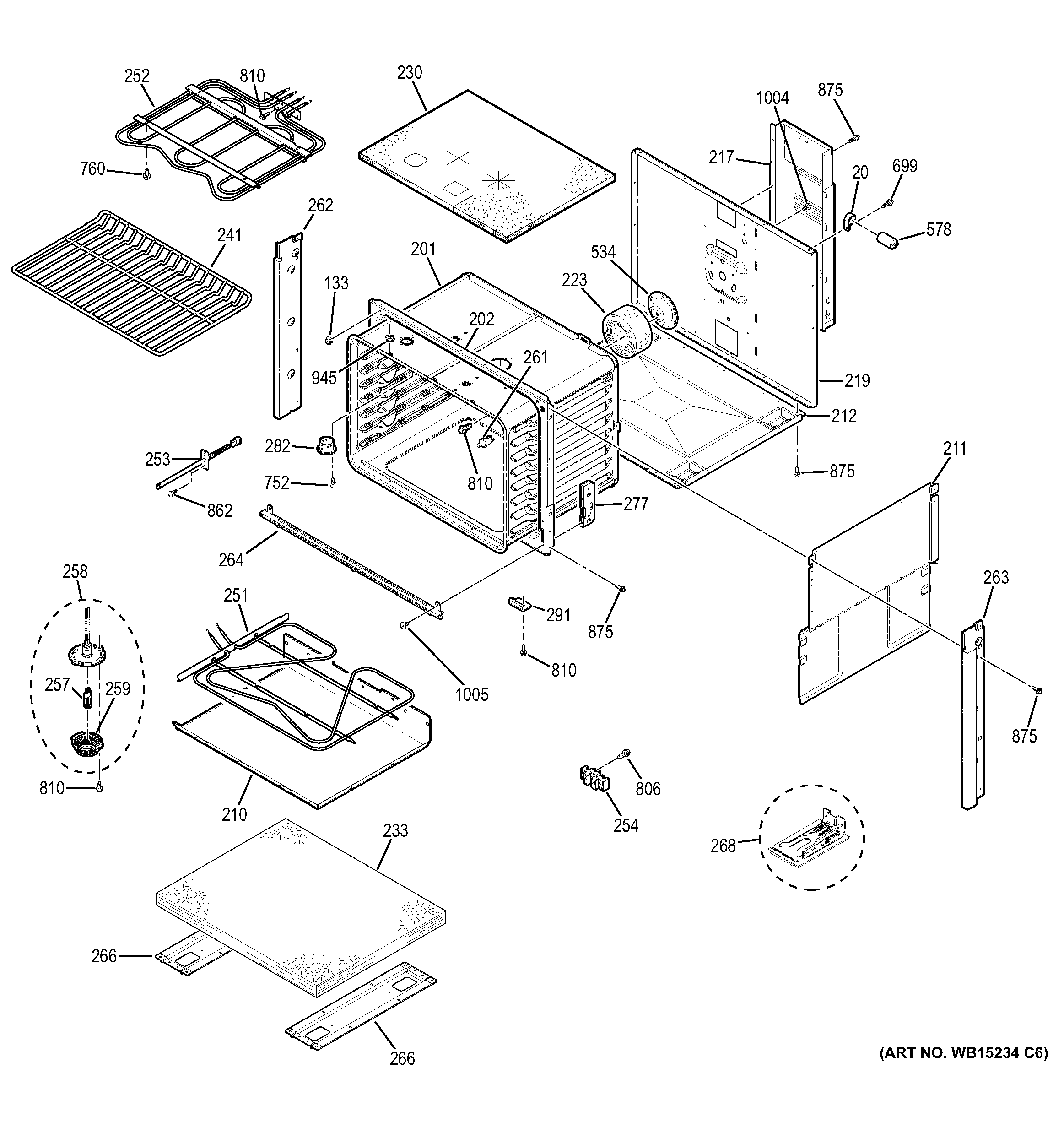 GE JD750SF2SS body parts diagram