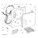 GE GTDS570ED1WW front panel & door diagram