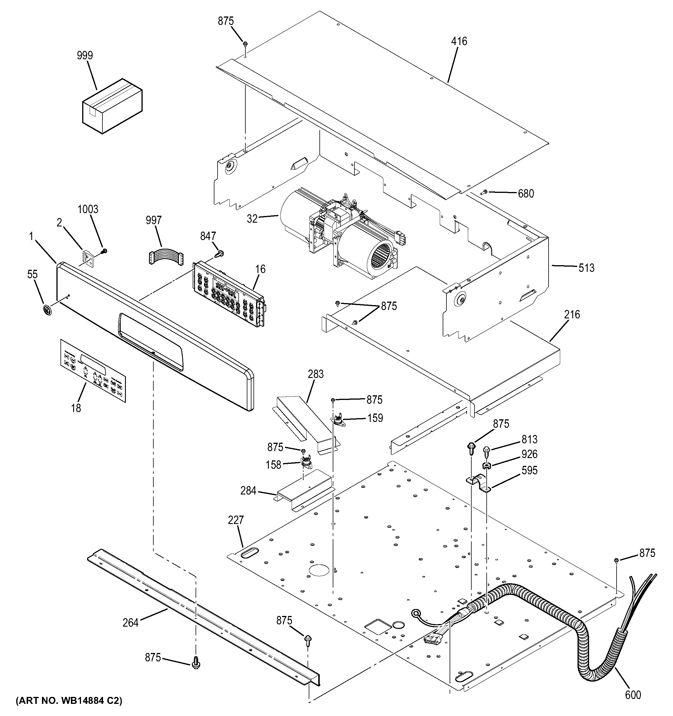 GE JCTP70DP3WW control panel diagram