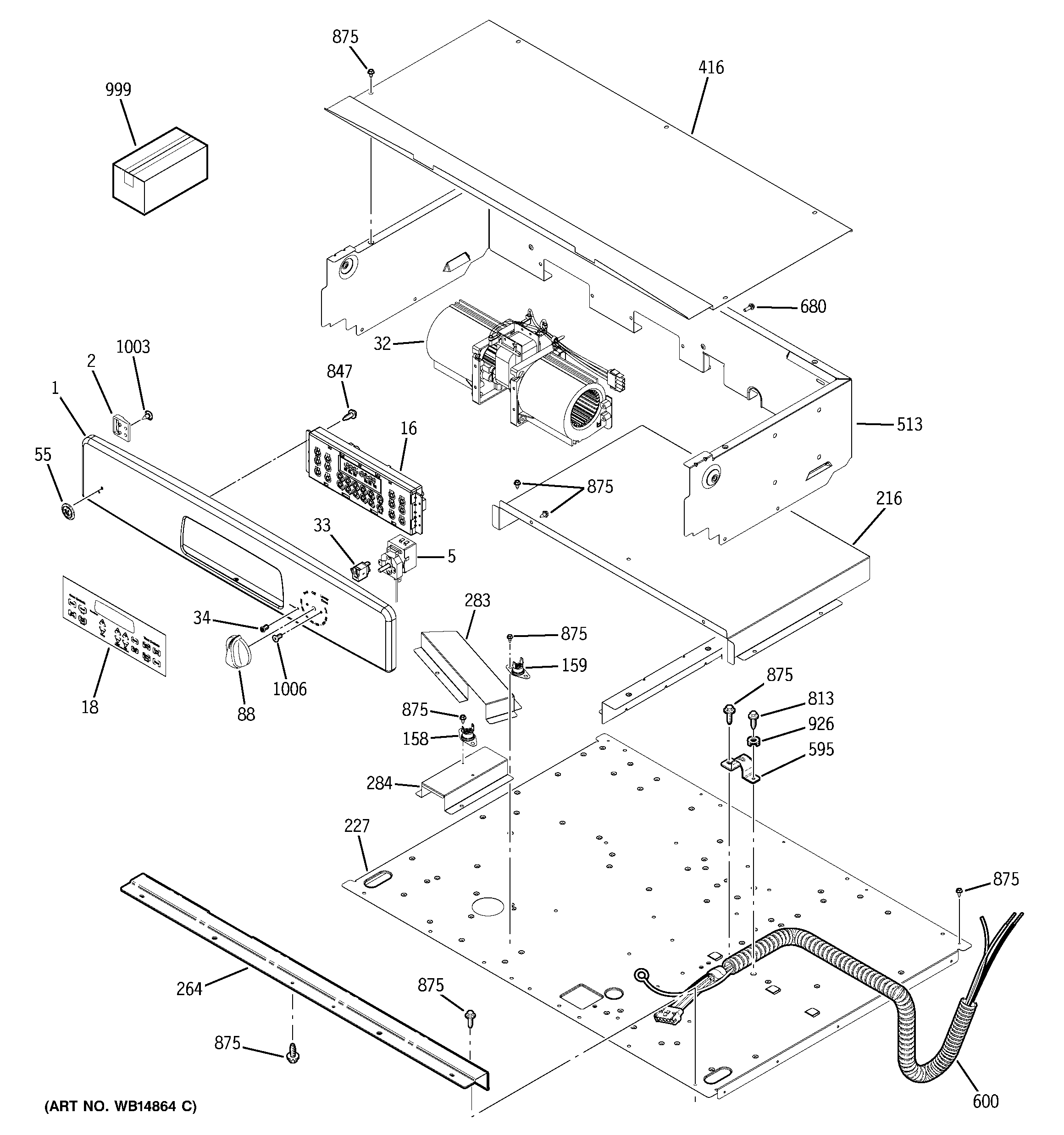 GE JTP35DP3WW control panel diagram