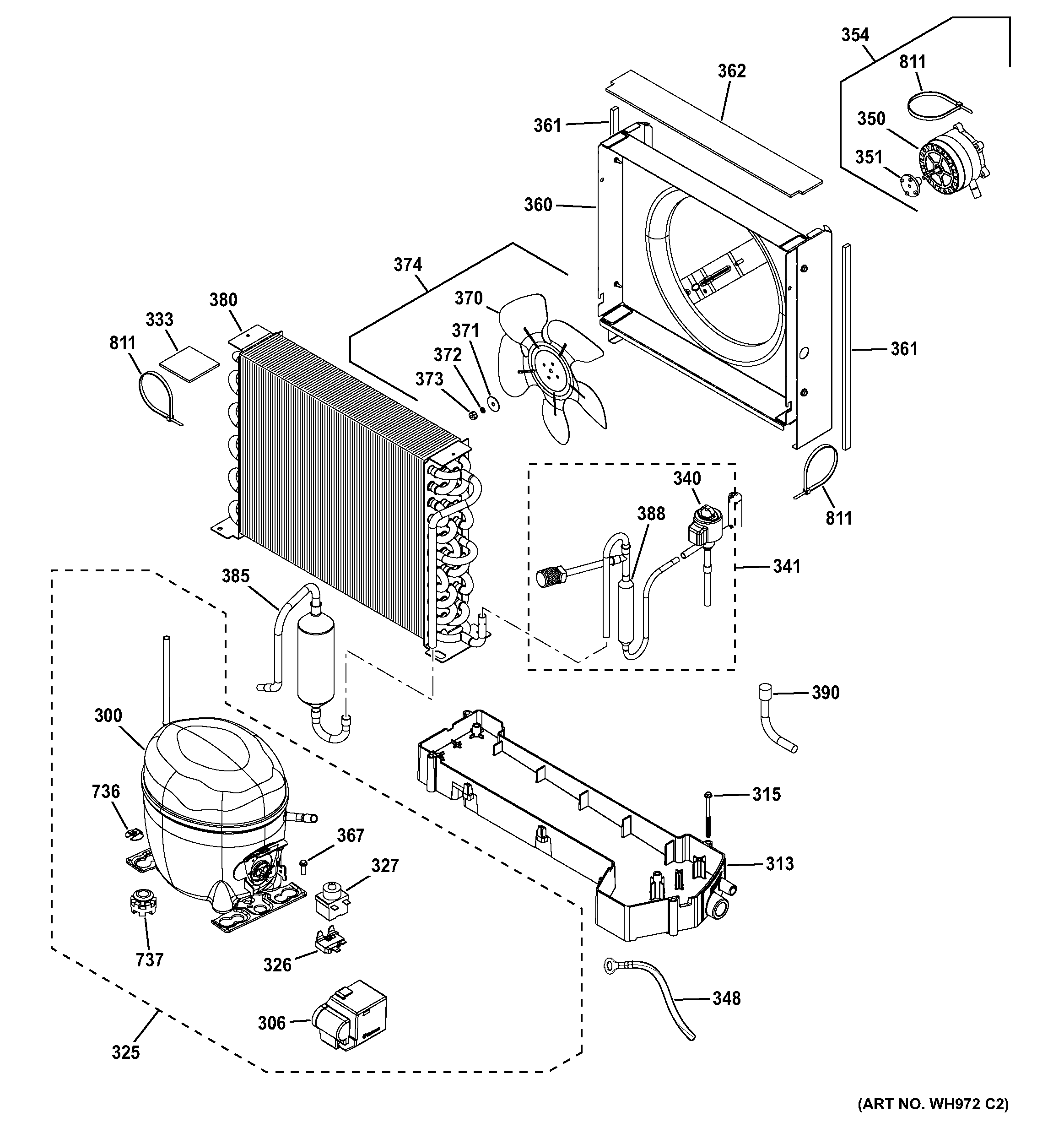 GE GEH50DEEDSRB unit parts diagram