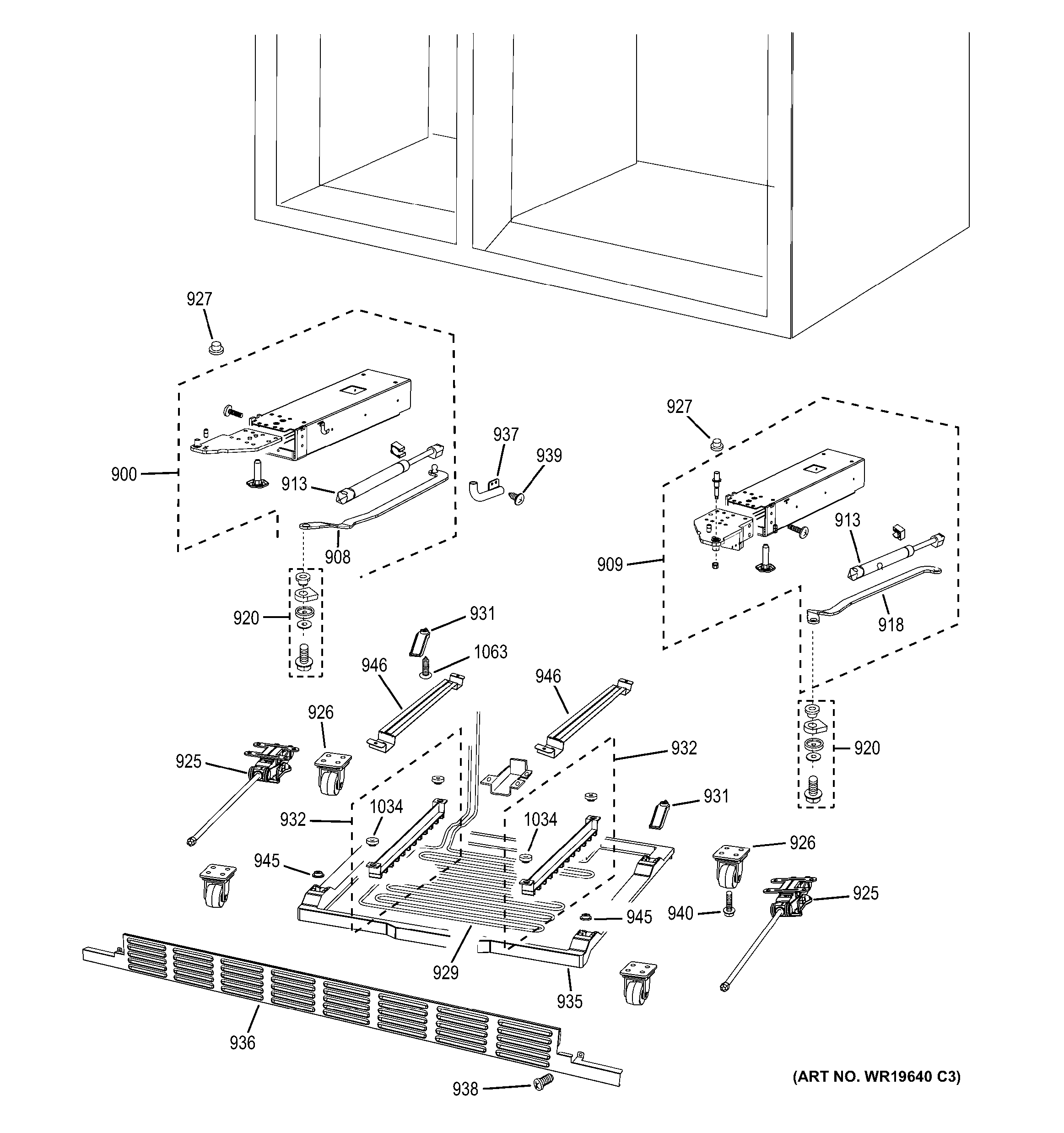 GE PSB42YPHASV cabinet (2) diagram