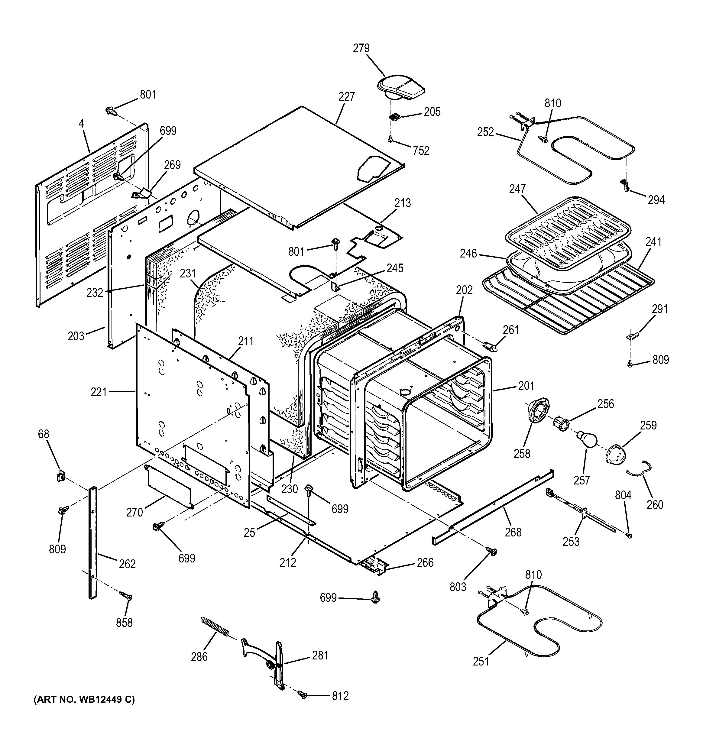 GE JRP15WW3WW body parts diagram