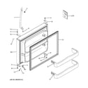 GE GTH20SBBASS freezer door diagram