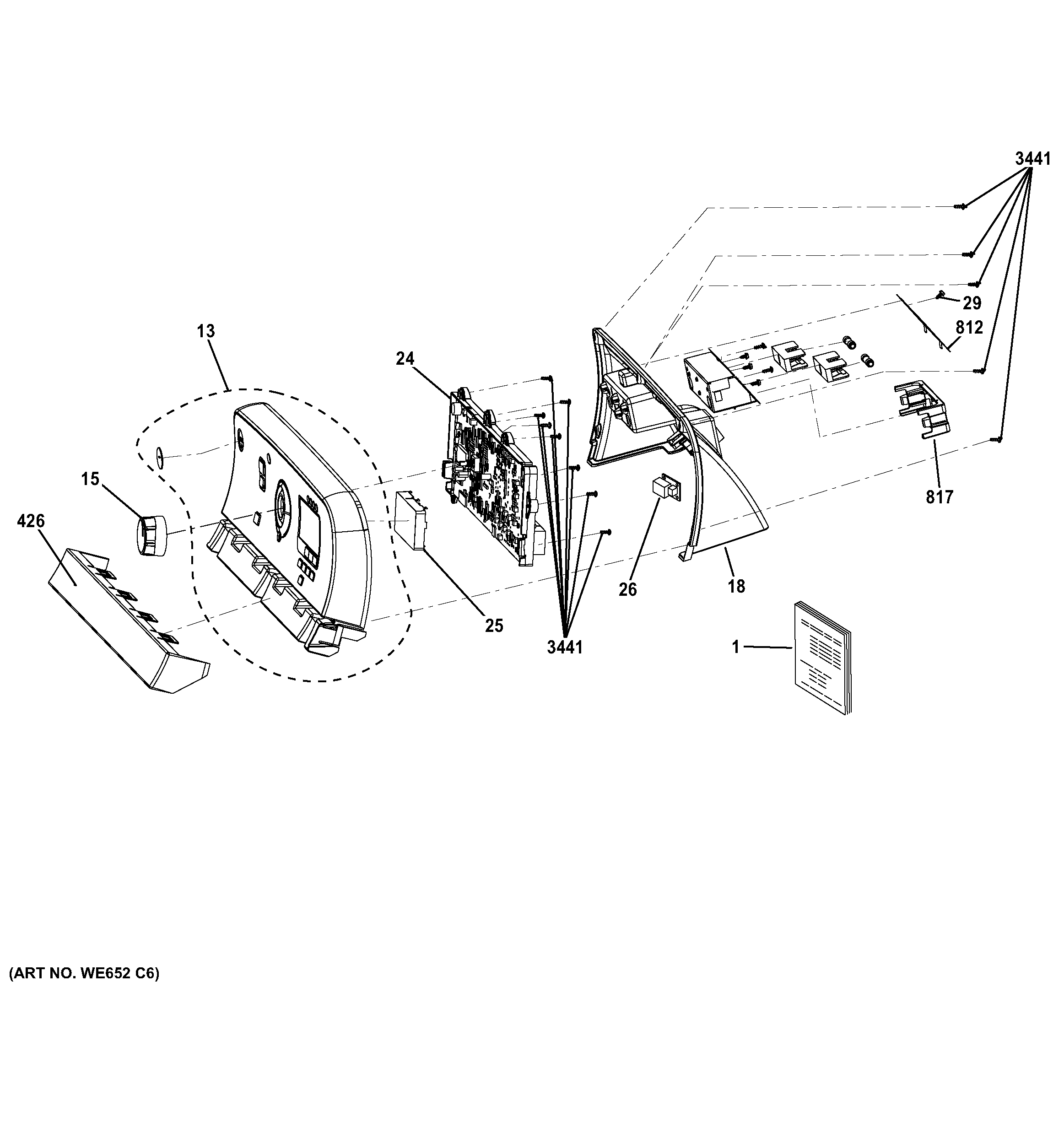 GE GTDS850ED1WS control panel diagram