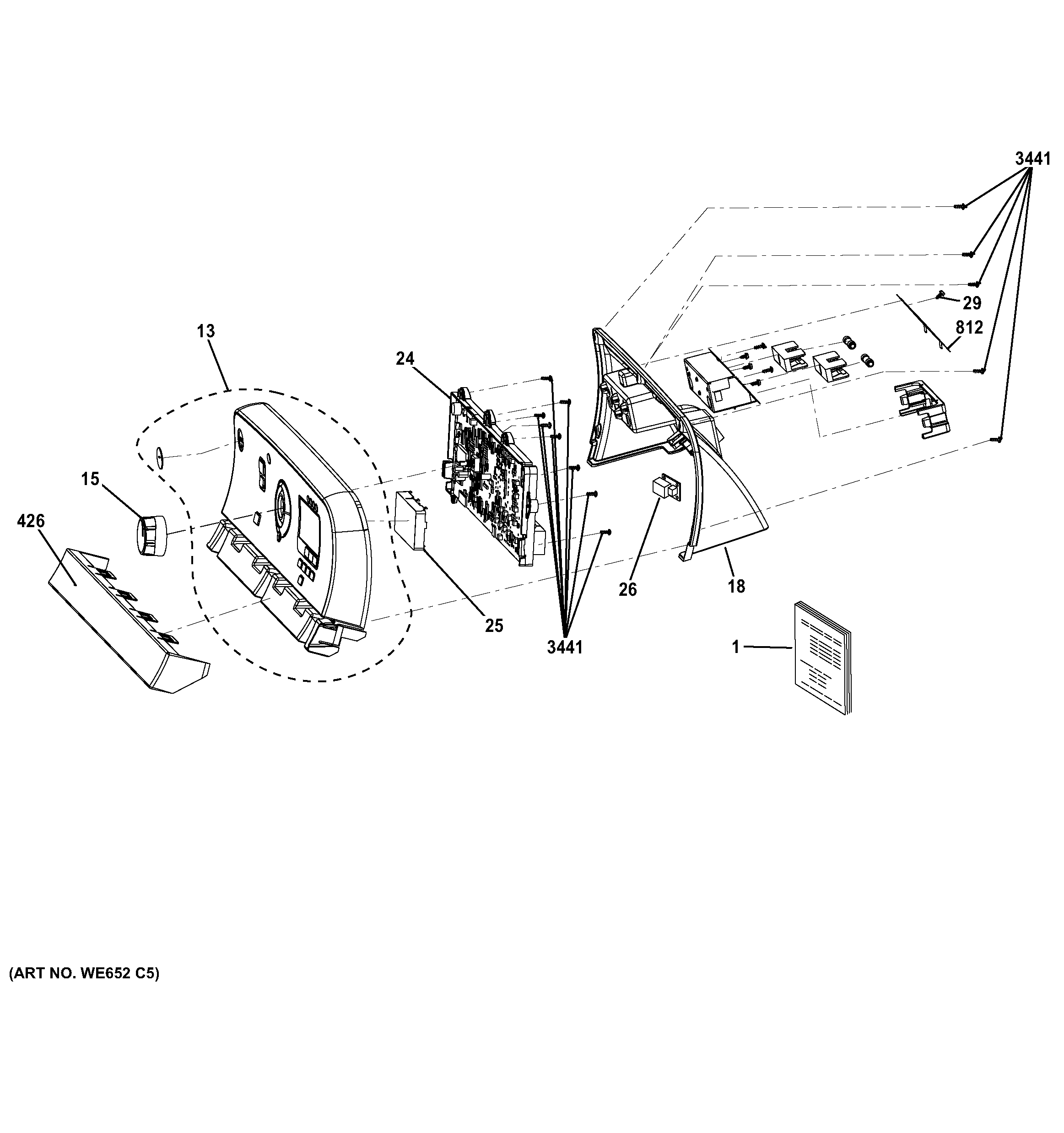 GE GTDS850GD1WS control panel diagram