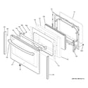 GE JB870DF4BB lower door diagram