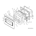 GE JT952SK4SS door diagram