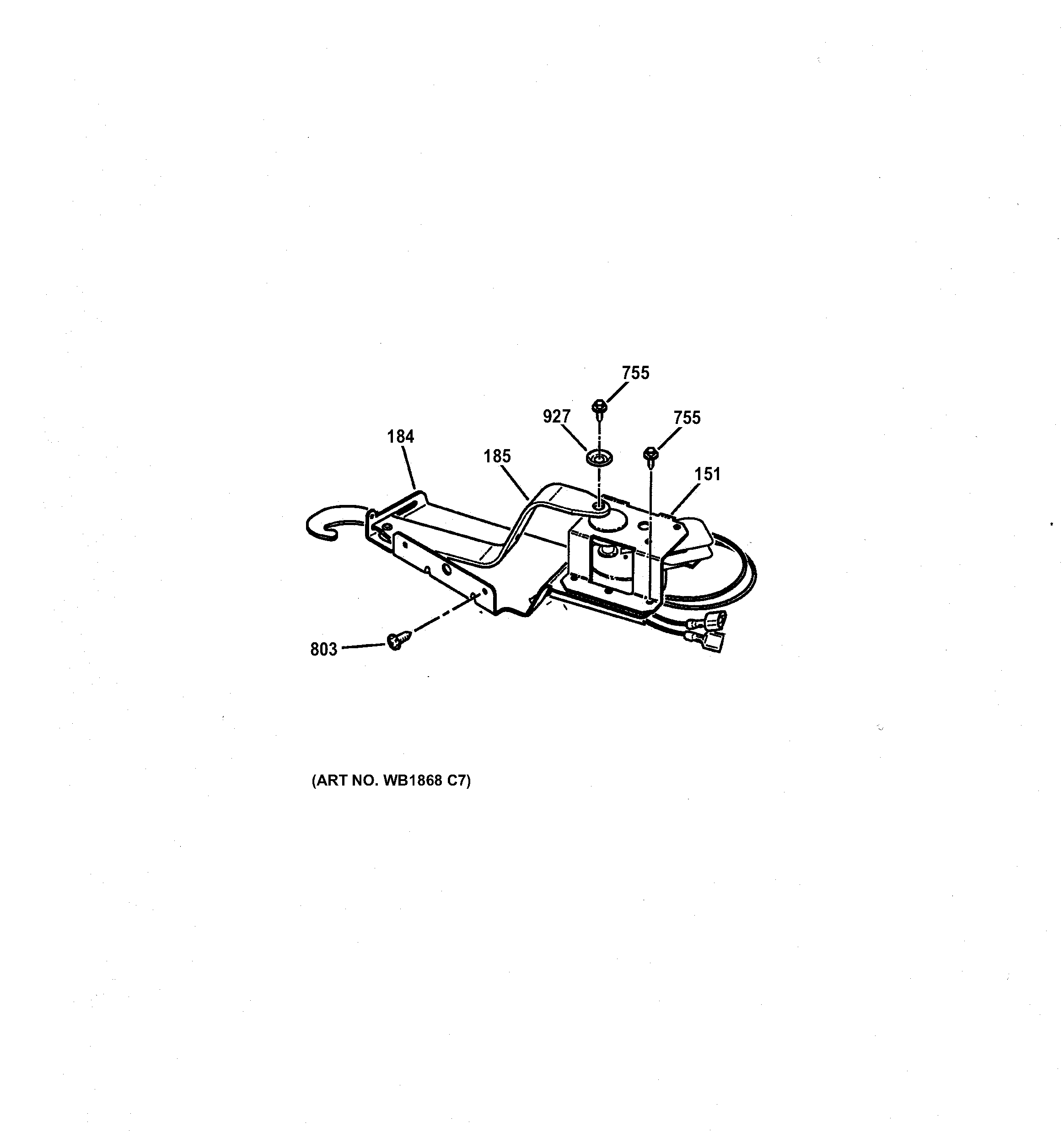 GE ZEK737BA1BB door lock diagram