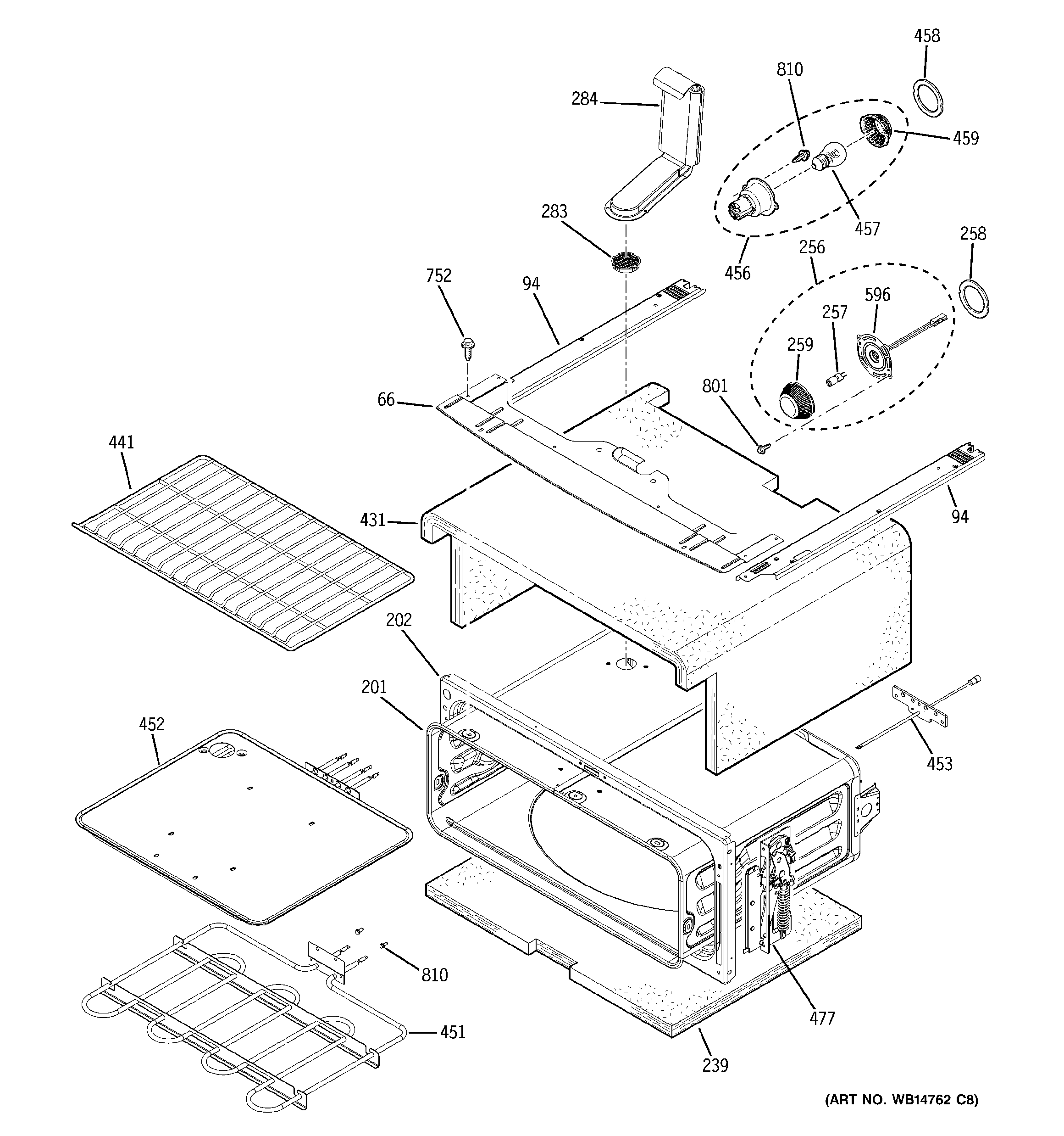 GE PB970SP4SS upper oven diagram