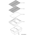 Hotpoint HPE15BTHHRWW fresh food shelves diagram