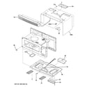 GE JVM3150DF1BB oven cavity parts diagram