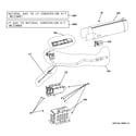 GE GTD81GSPJ1MC gas valve & burner assembly diagram
