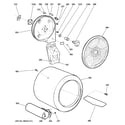 GE GTDP280GD6WW drum diagram