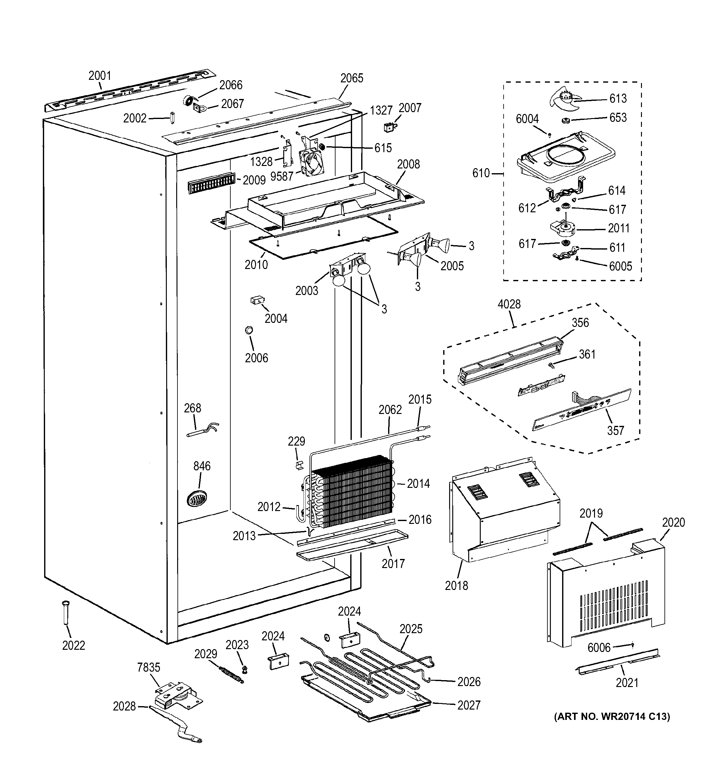 GE ZIFS360NXALH cabinet (1) diagram