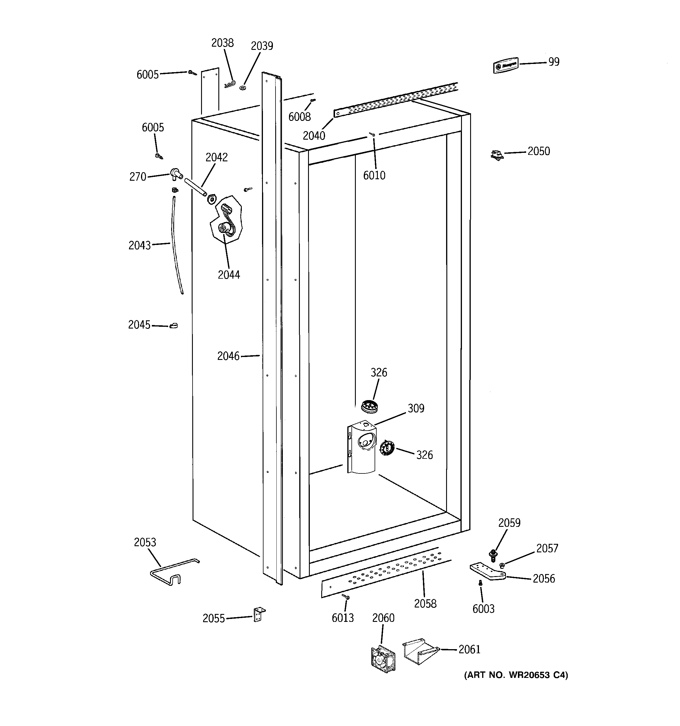 GE ZIFS360NXALH cabinet (2) diagram