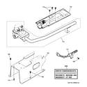 GE GFDN110GD1WW gas valve & burner assembly diagram
