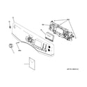 GE GFDS175EH1DG controls & backsplash diagram