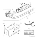 GE GFDN160GJ0WW gas valve & burner assembly diagram