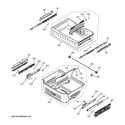 GE CFE28TSHFSS freezer shelves diagram