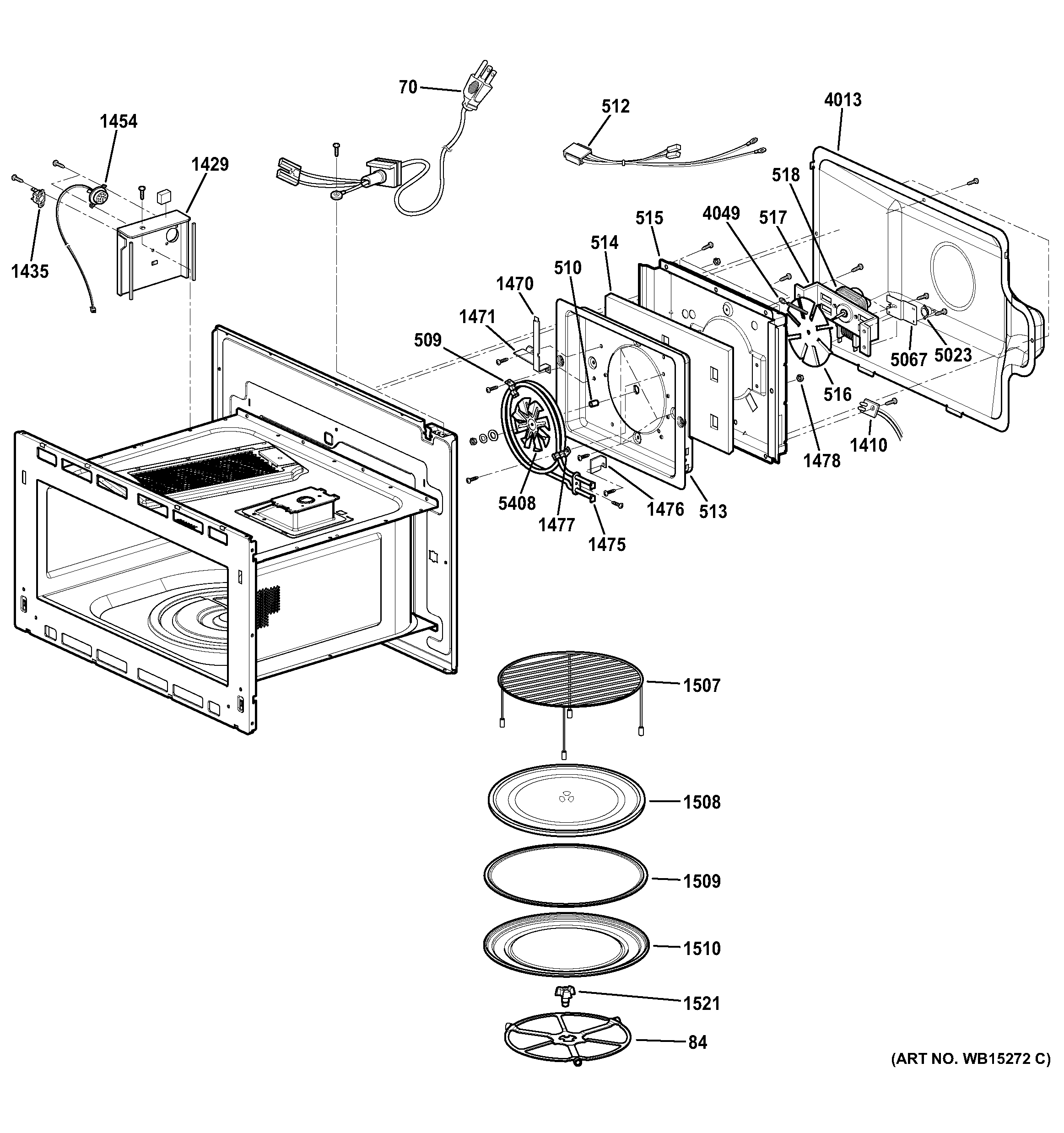 GE PSB9100SF1SS interior parts (1) diagram